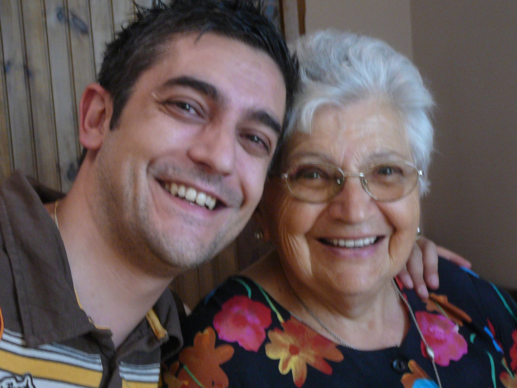 Two generations of the Manetti family